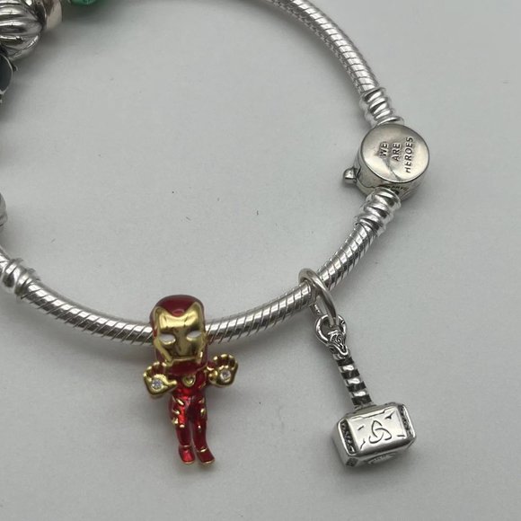 Pandora Marvel Heroes Rally Bracelet And Multiple Pendant - Picture 8 of 14